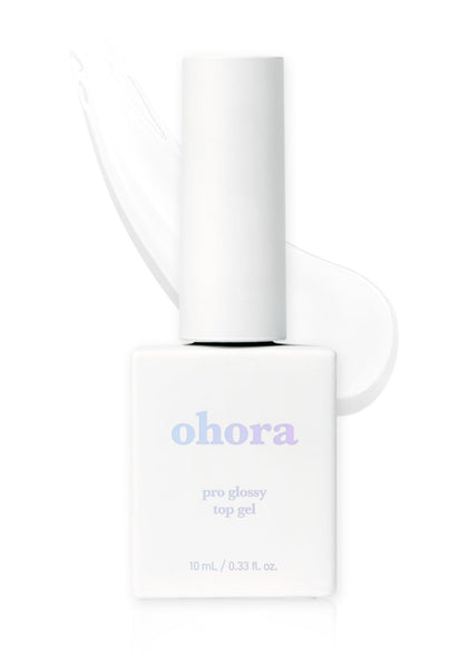 ohora Gel Nail Care Pro Glossy Top Gel packaging front view