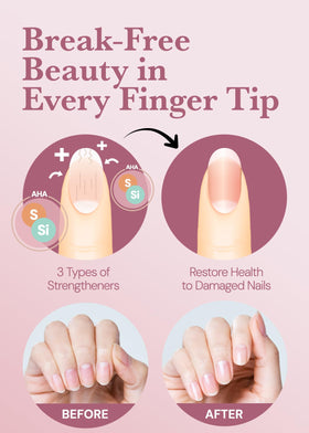 ohora Gel Nail Care Pro Nail Strengthener close-up of nail wraps