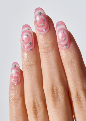 ohora nail strips showing various sizes and designs