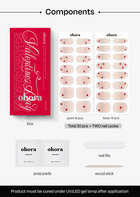 ohora nail wraps in various sizes and colours
