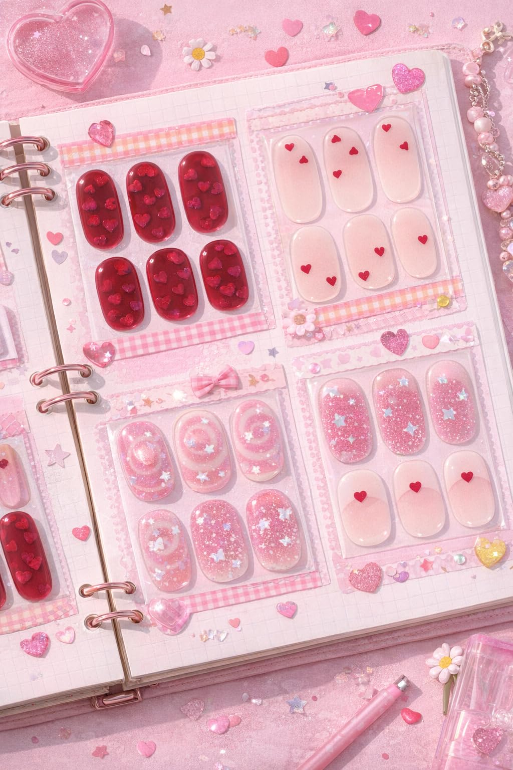 ohora nail wraps in various sizes and designs