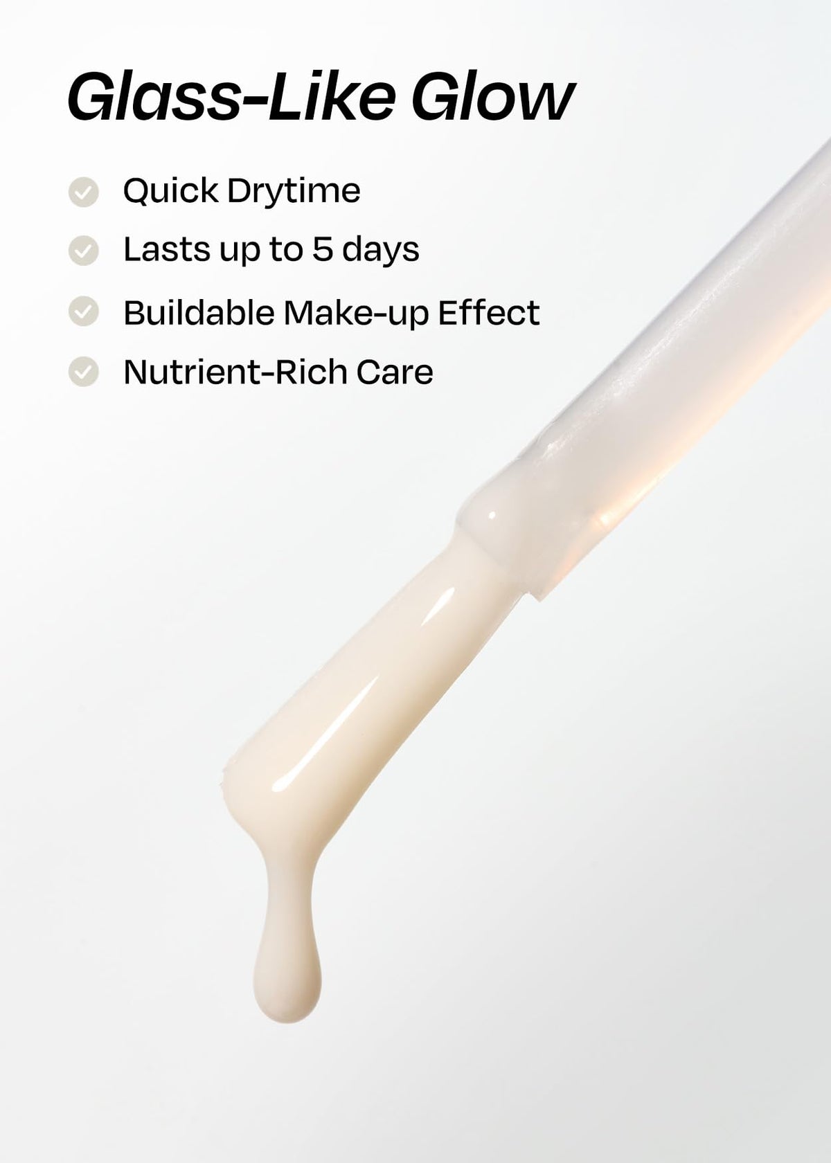 ohora Natural Glow Milk Syrup Nail Strengthener 15 mL Coconut back view