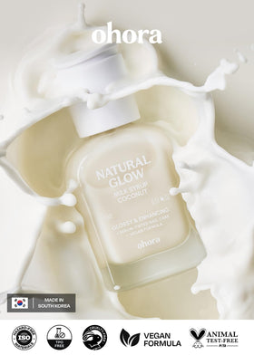 ohora Natural Glow Milk Syrup Nail Strengthener 15 mL Coconut packaging details