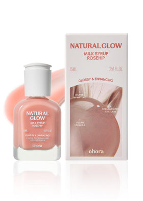 ohora Natural Glow Milk Syrup Nail Strengthener 15 mL in packaging