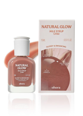 ohora Natural Glow Milk Syrup Nail Strengthener Chai 15 mL front view