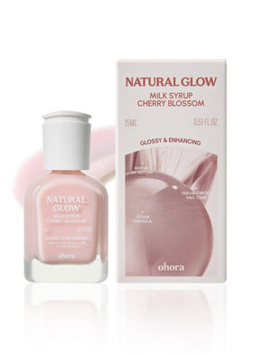 ohora Natural Glow Milk Syrup Nail Strengthener Cherry Blossom front view
