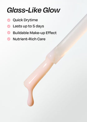 ohora Natural Glow Milk Syrup Nail Strengthener Cherry Blossom in hand