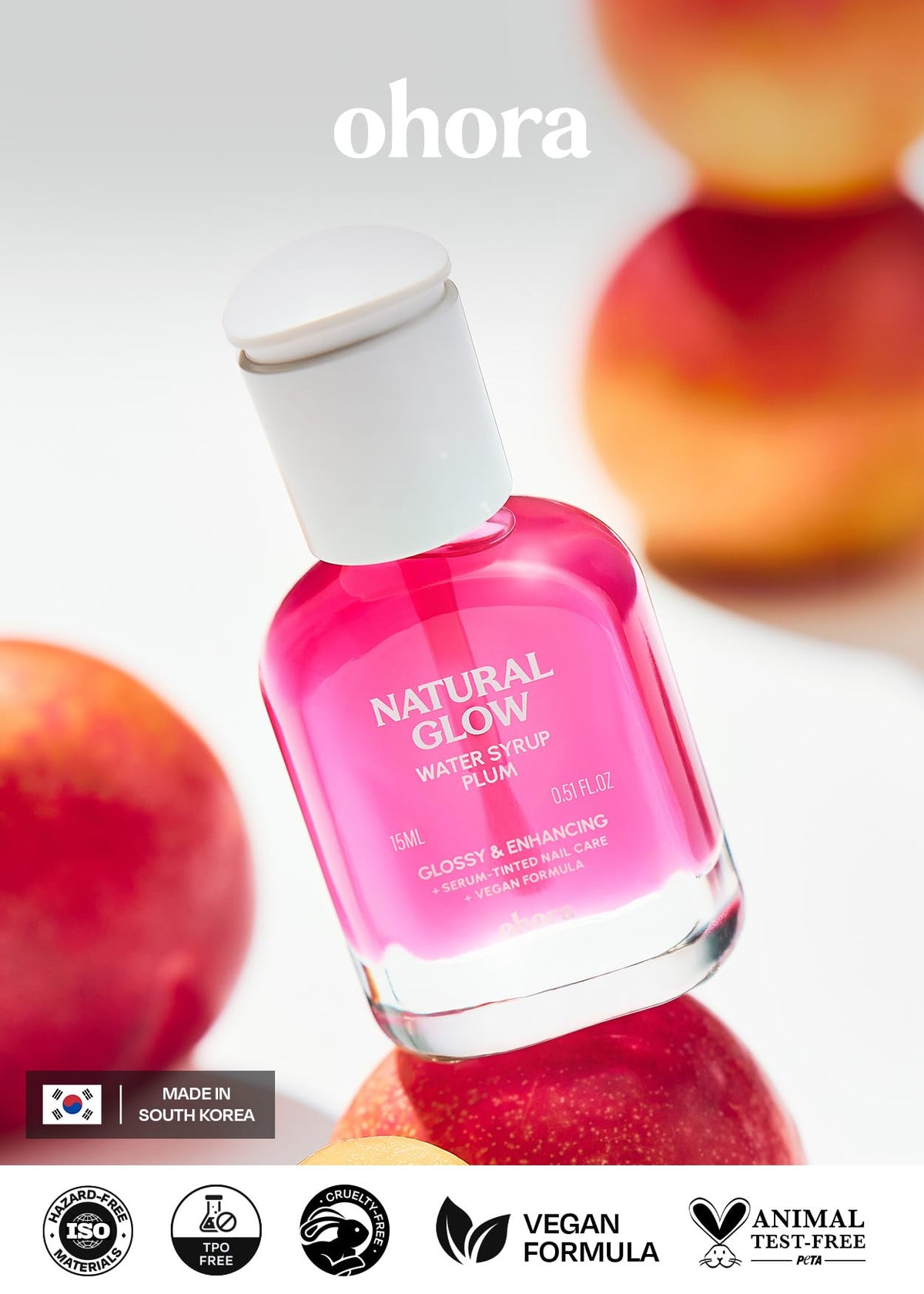 ohora Natural Glow Water Syrup Nail Strengthener packaging