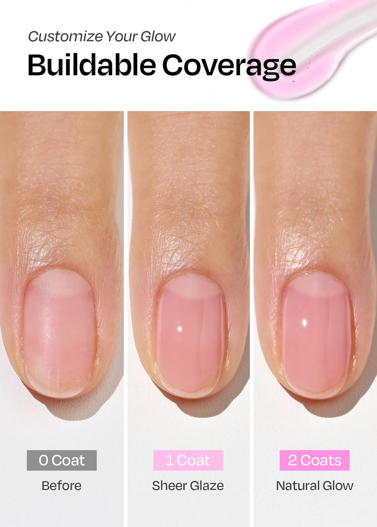 ohora Natural Glow Water Syrup Nail Strengthener with brush