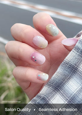 ohora Semi Gel Nail Strips applied on nails