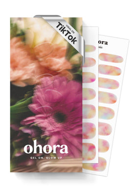ohora Semi Gel Nail Strips Floral Fantasy packaging front view