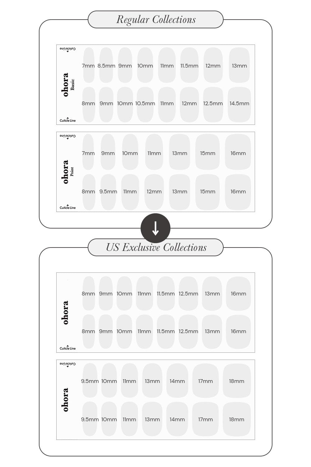 ohora Semi Gel Nail Strips glitter detail