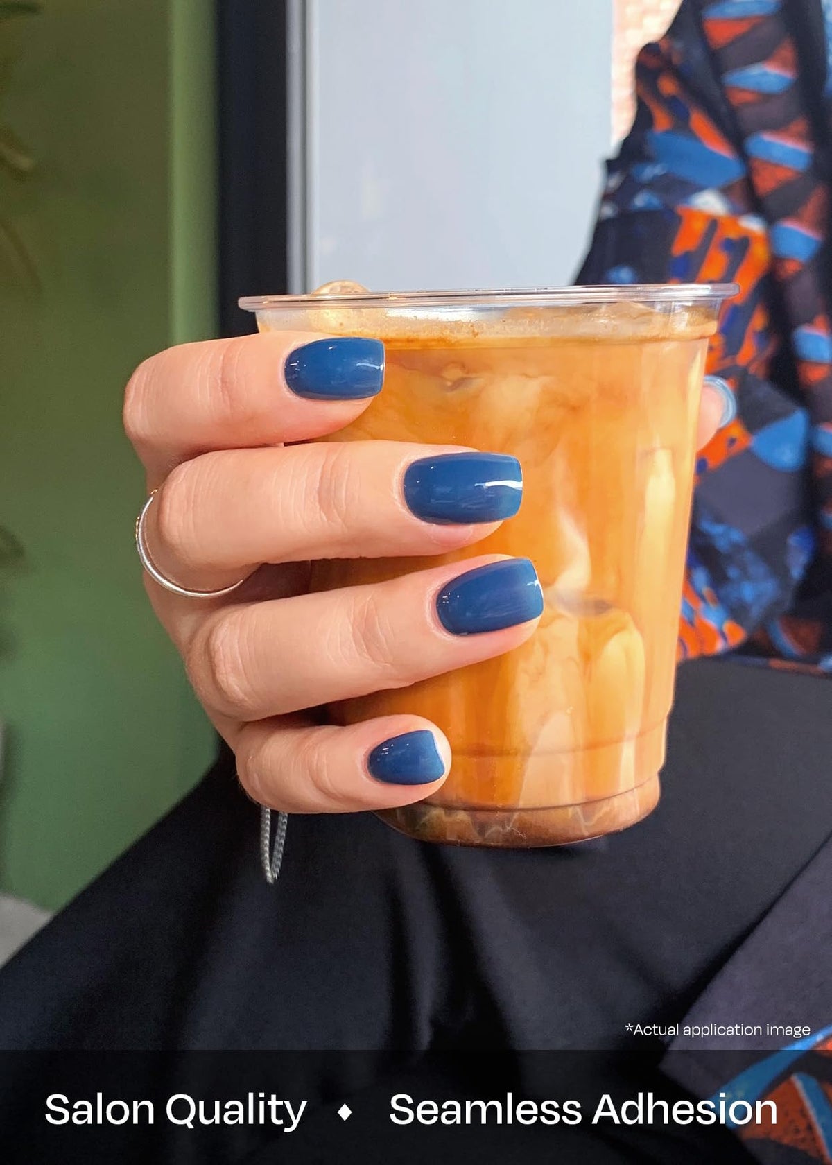 ohora Semi Gel Nail Strips in use on nails