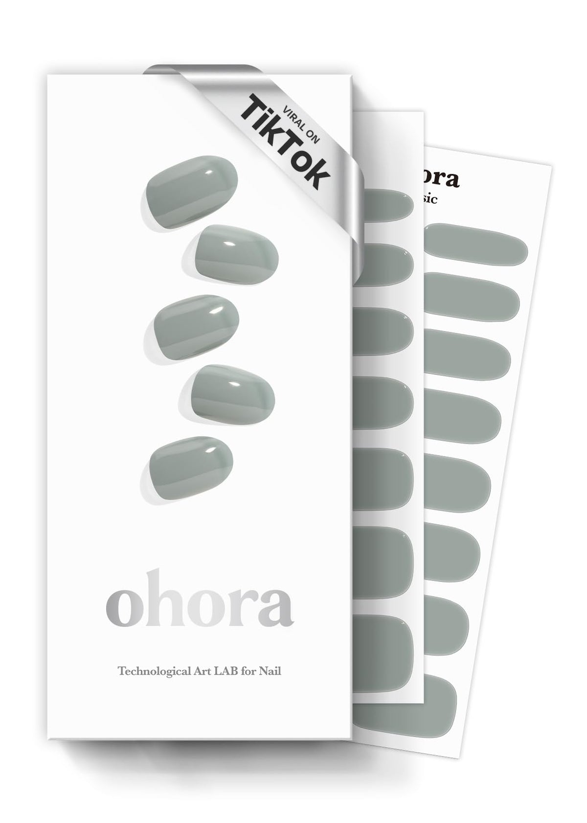 ohora Semi Gel Nail Strips N Cream Fog box front view