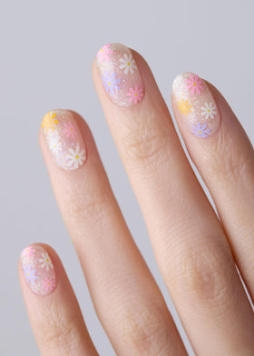 ohora Semi Gel Nail Strips N Daisy Disco packaging and contents