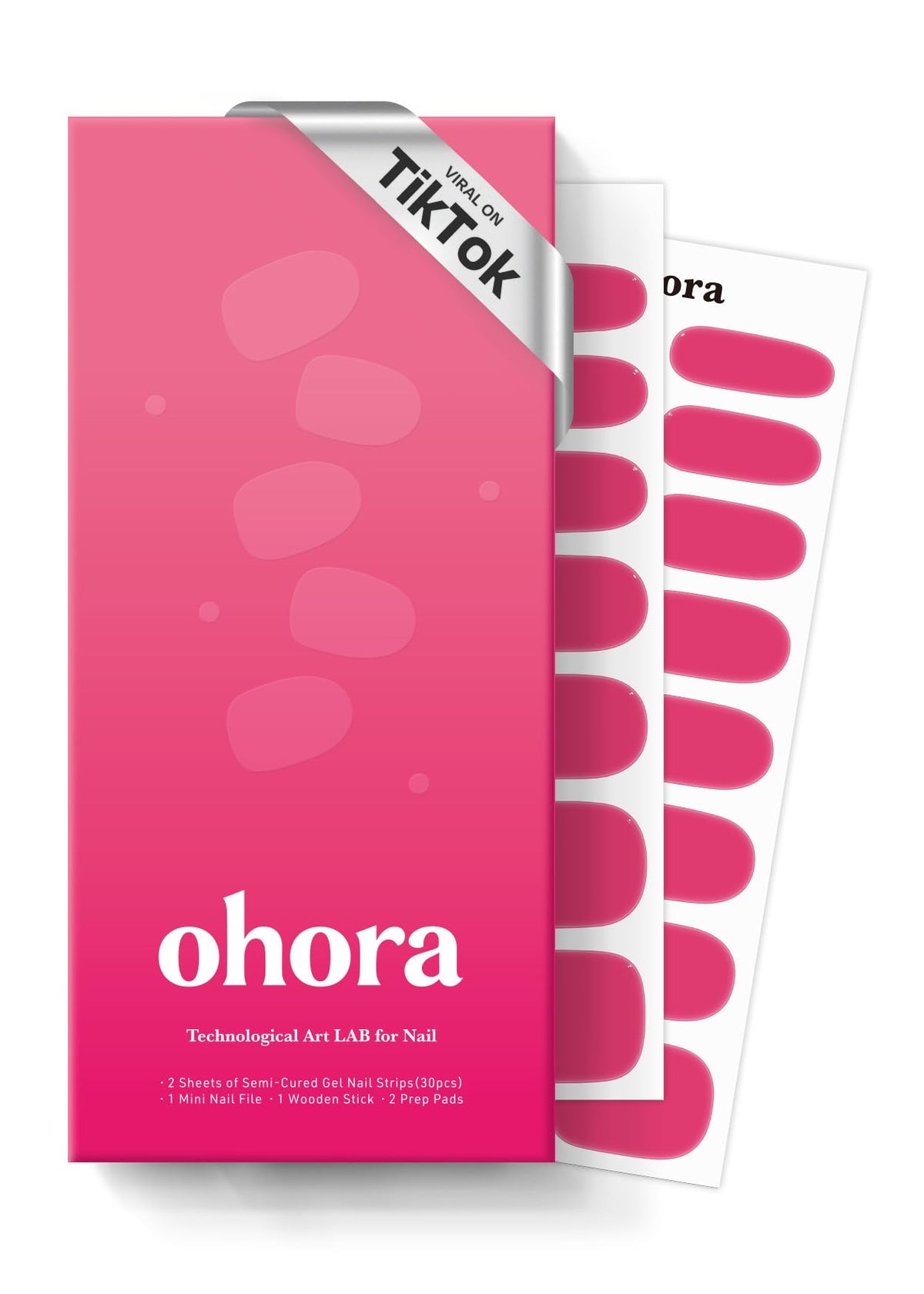 ohora Semi Gel Nail Strips N It's THAT Pink box front view