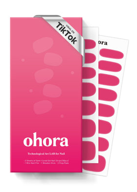 ohora Semi Gel Nail Strips N It's THAT Pink box front view