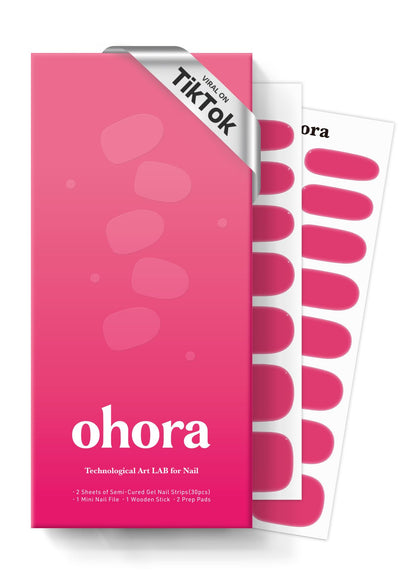 ohora Semi Gel Nail Strips N It's THAT Pink box front view