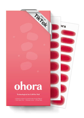 ohora Semi Gel Nail Strips N Jelly Berry front view
