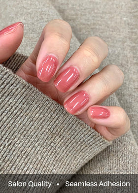 ohora Semi Gel Nail Strips N Juliet application process with prep pads