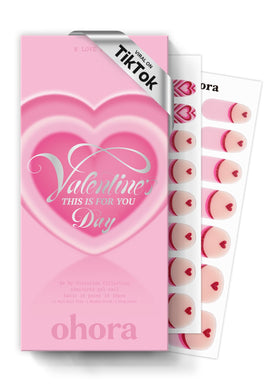 ohora Semi Gel Nail Strips N Love Puff front view