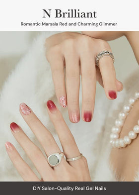 ohora Semi Gel Nail Strips packaging with included accessories