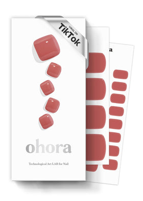 ohora Semi Gel Pedi Strips box with nail wraps