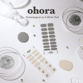 ohora Semi- Gel Pedi Strips displayed with nail art accessories