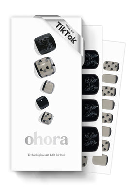 ohora Semi Gel Pedi Strips P Heart Lace packaging front view