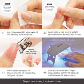 ohora Semi- Gel Pedi Strips packaging details