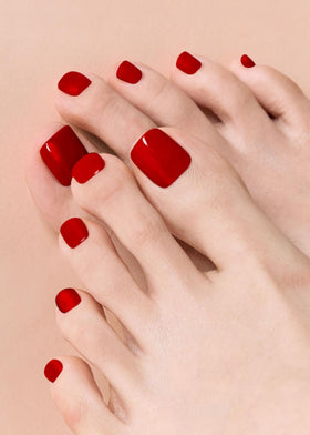 ohora Semi Gel Pedi Strips packaging with nail wraps