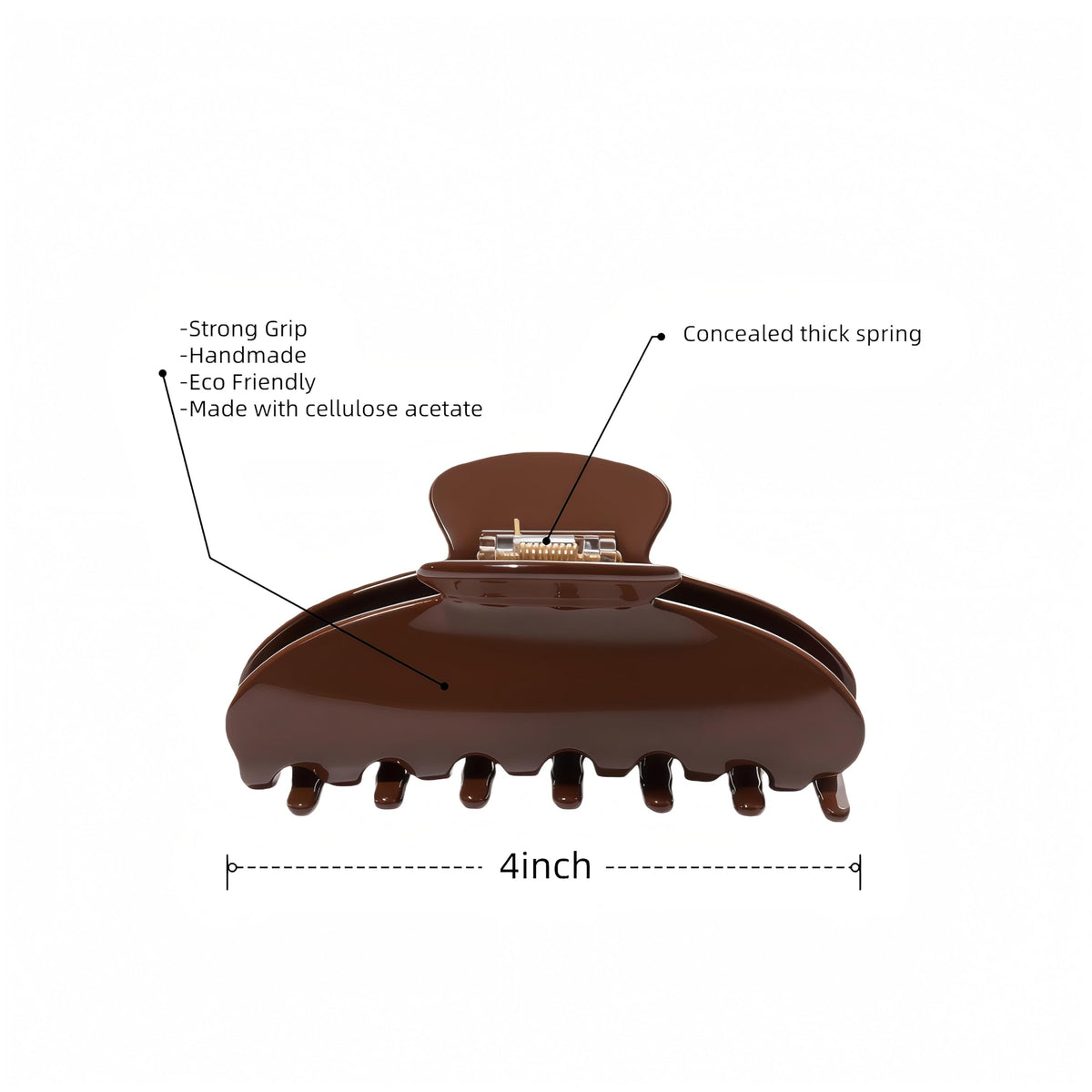 OideGuiing Coffee Claw Clip showing non-slip grip feature