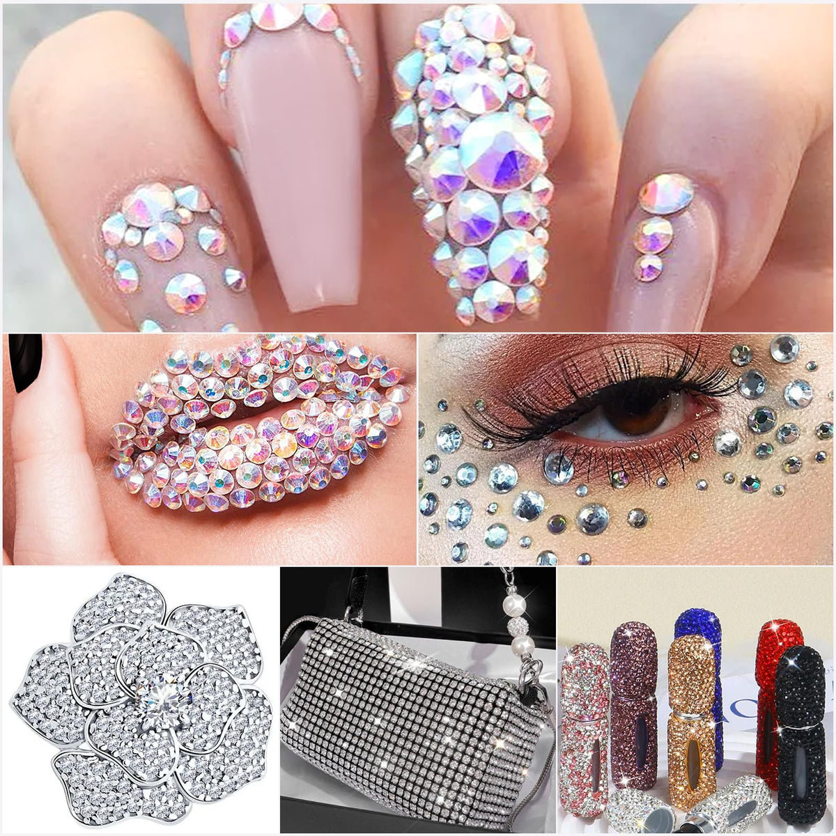 OIFEN Rhinestone Picker Tool in use on nail art