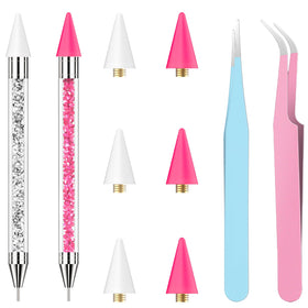 OIFEN Rhinestone Picker Tool Set with two wax pens and tweezers