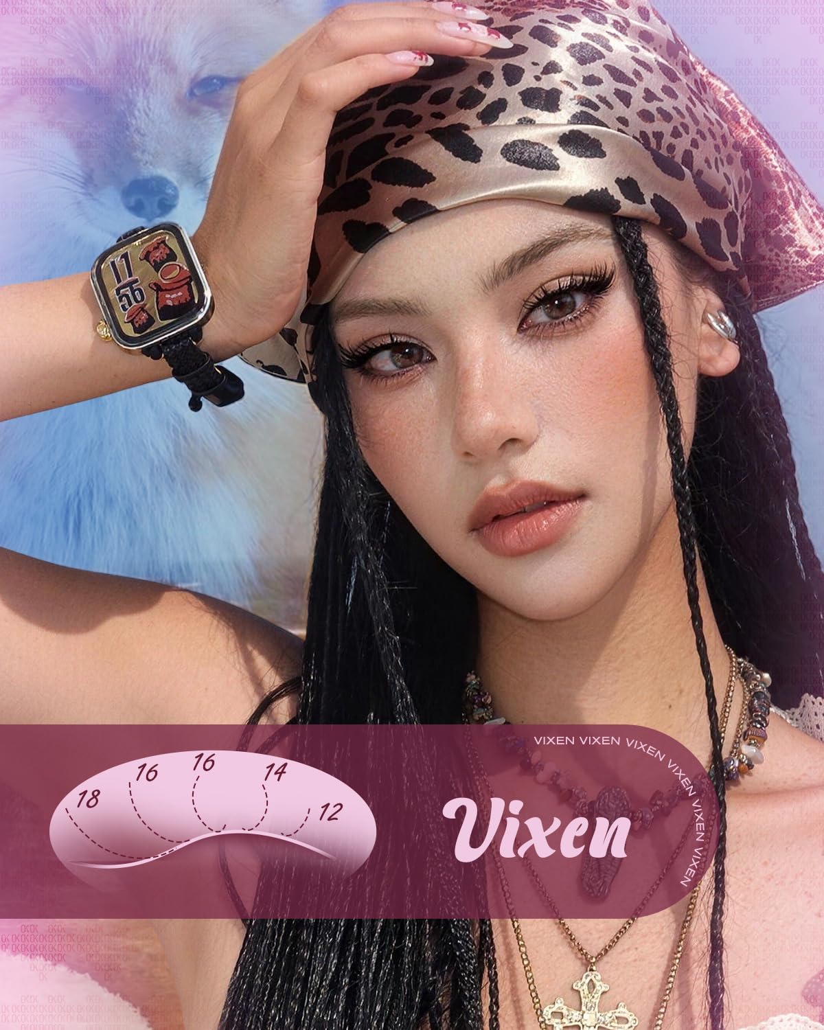 OKAYLOVE Vixen style lash clusters in various lengths