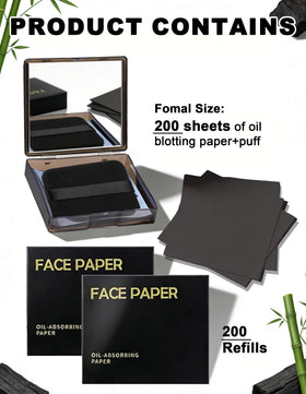 Okerker Oil Blotting Papers puff and adhesive paper