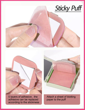 Okerker Rose Oil Blotting Papers side view showing dimensions