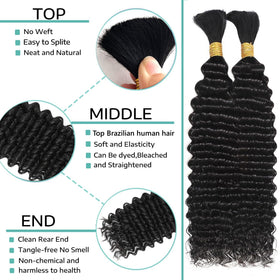 OKVOKV Boho Hair 18-inch curly wave bundle in various colors