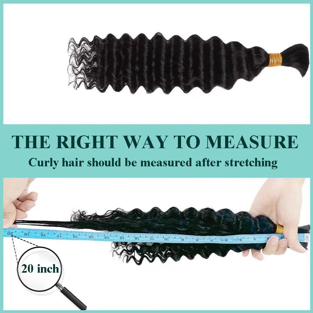 OKVOKV Boho Hair 18-inch curly wave bundle loose bundles display