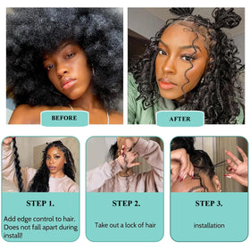 OKVOKV Boho Hair 24 Inch bulk bundle packaging