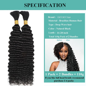 OKVOKV Boho Hair 24 Inch bundle showing smooth ends