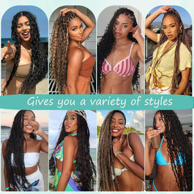 OKVOKV Boho Hair curly wave bundles in natural light