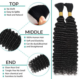OKVOKV Human Hair Braids in various colors displayed