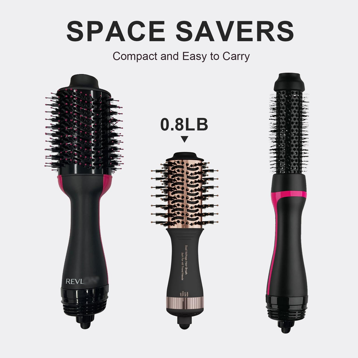 Olaermoso Blow Dryer Brush in use on hair