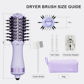 Olaermoso Dual Voltage Hair Dryer Brush heat settings