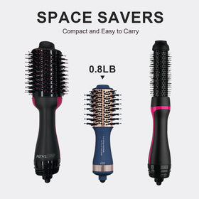 Olaermoso hair dryer brush in travel setting