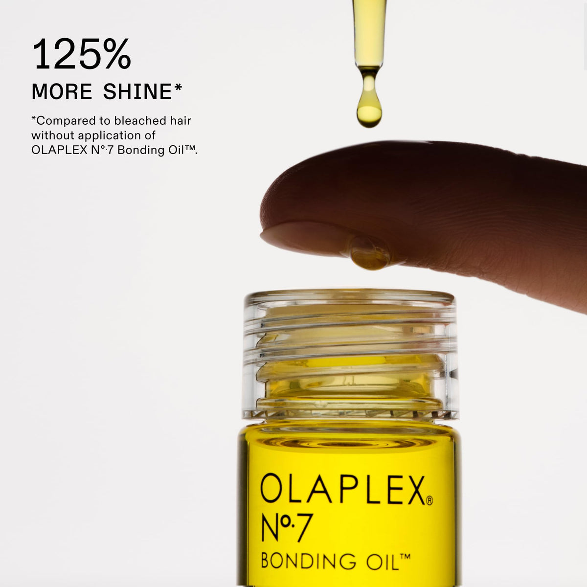 Olaplex hair repair products arranged with hairbrush and towel