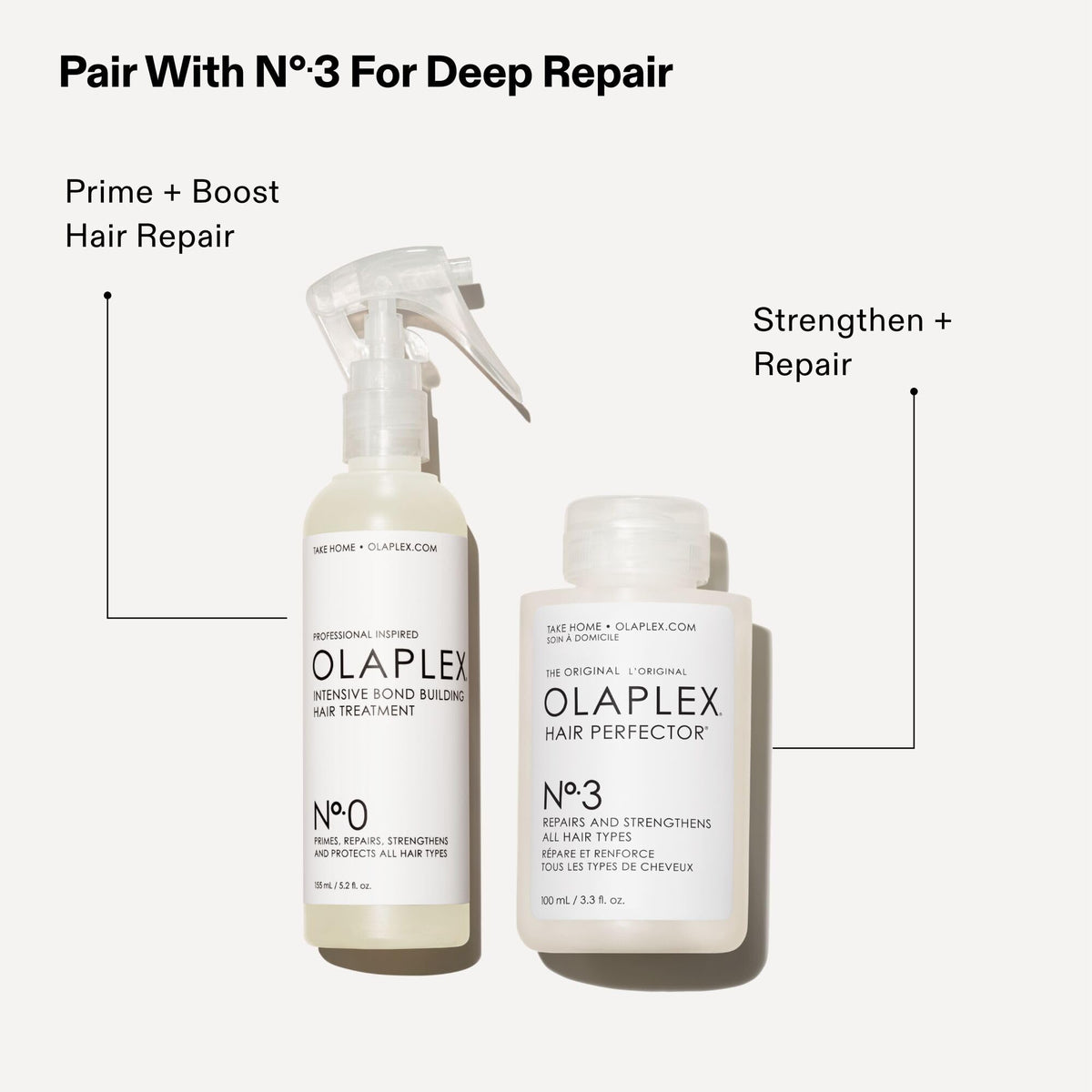 Olaplex N°.0 Bond Building Hair with No.3 Hair Perfector