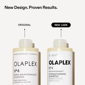 Olaplex N°.4 Bond Maintenance Shampoo close-up of label