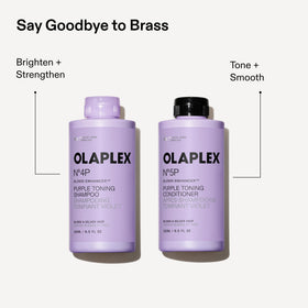 Olaplex N°.4P Blonde support Purple Shampoo on a vanity
